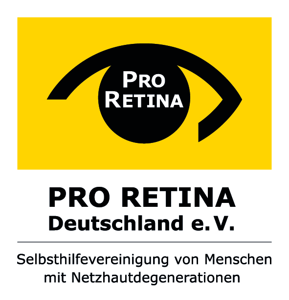 Logo der Selbsthilfeorganisation PRO RETINA Deutschland e. V.